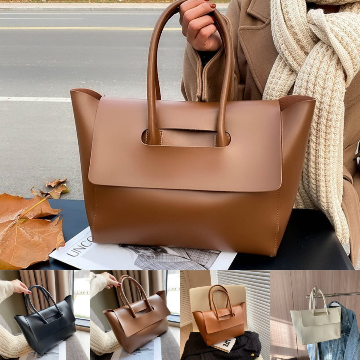 Dames Handtas Grote Inhoud Vintage Stijl
