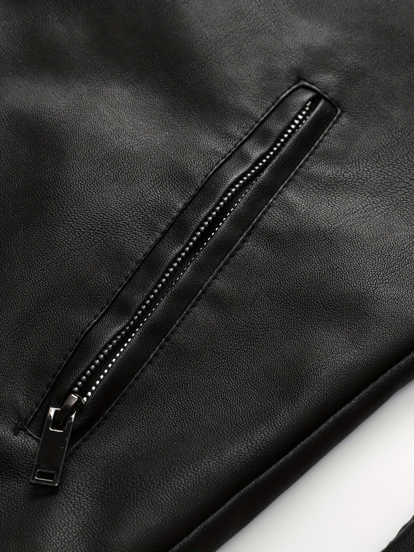Gaspare | Elegante giacca di pelle con cerniera