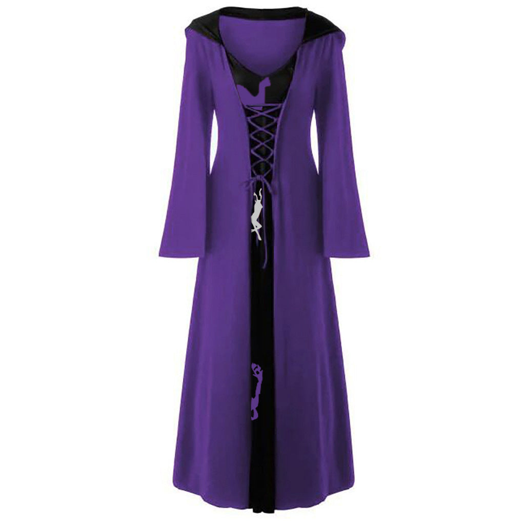 Dames Verkleedjurk Capuchon Warm en Stijlvol