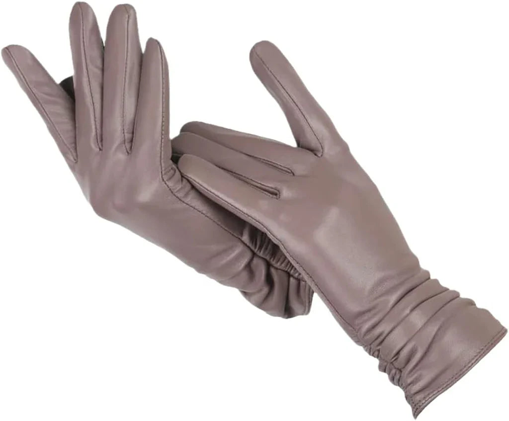 Leren Dames Handschoenen Klassiek Zwart Luxe Leer
