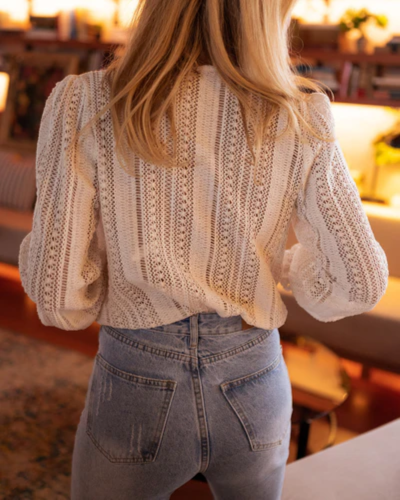 Dames Blouse Gehaakt Losvallend