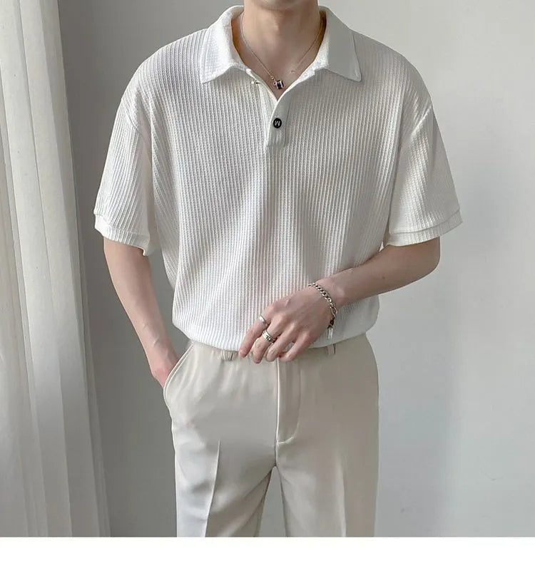 Casuele Heren Poloshirt Los Vervallen Kwaliteit