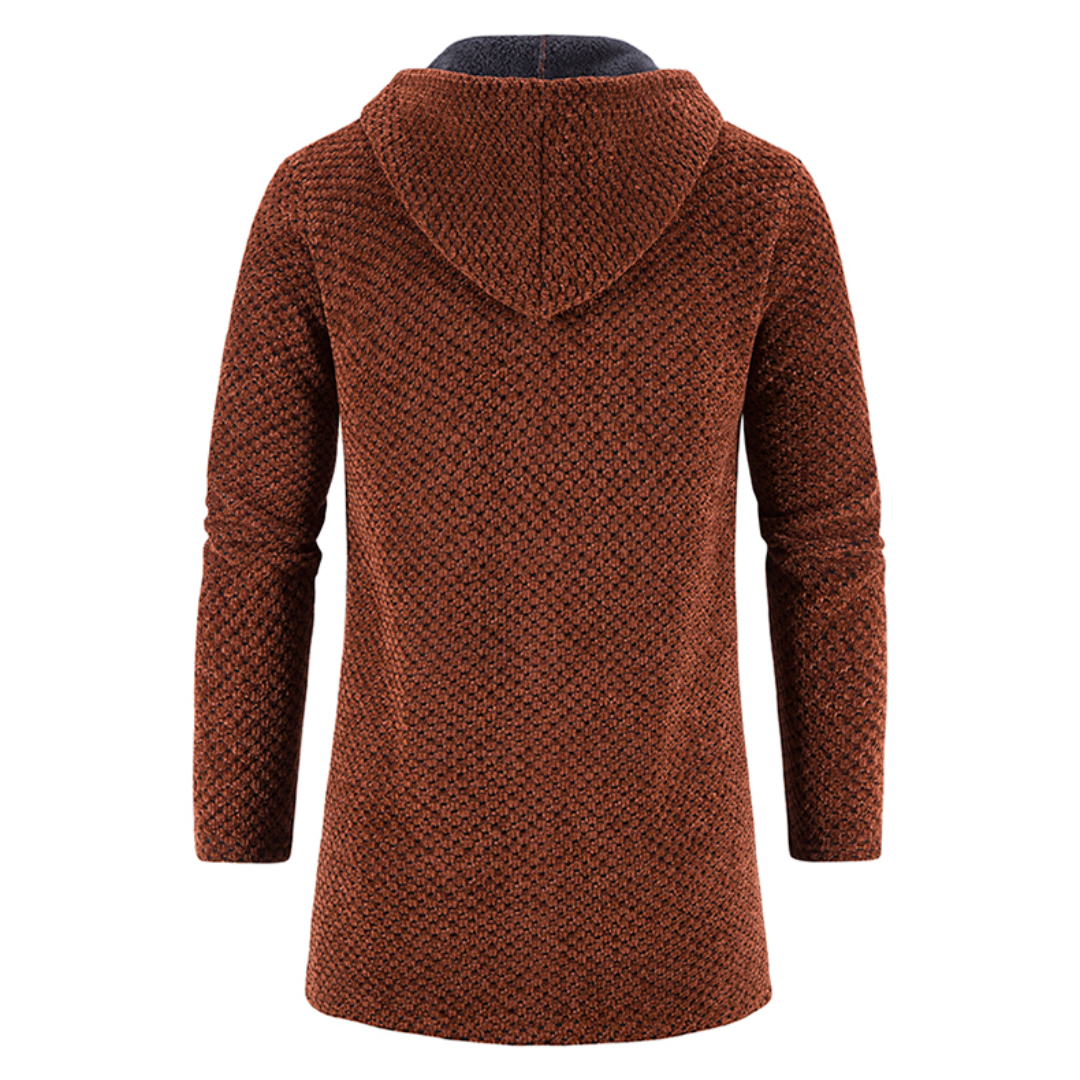 Gebreide Hoodie Heren Jas Warm en Comfortabel