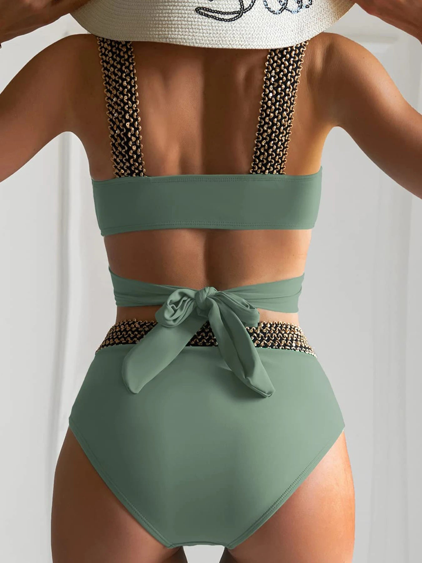Trendy Bikini Yuna Zwarte Flitsende Badmode