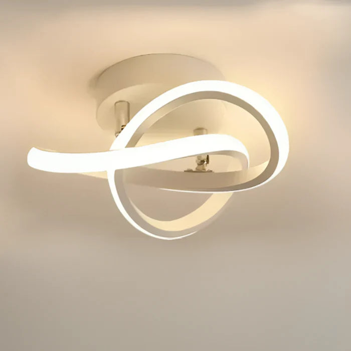 LED Plafondlamp Dubbel Ring Design Modern Dimbaar