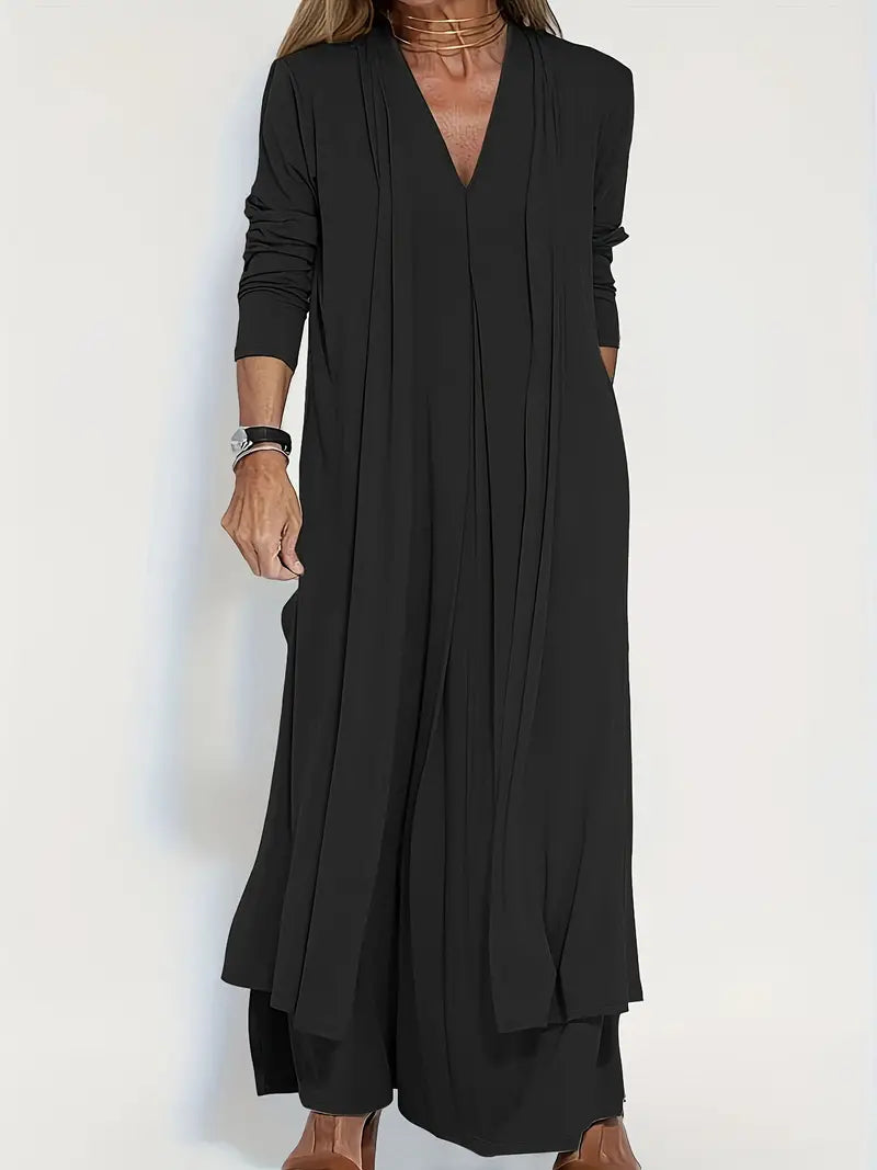 Vrouwelijke Outfit Set Elegante Jurk en Blazer