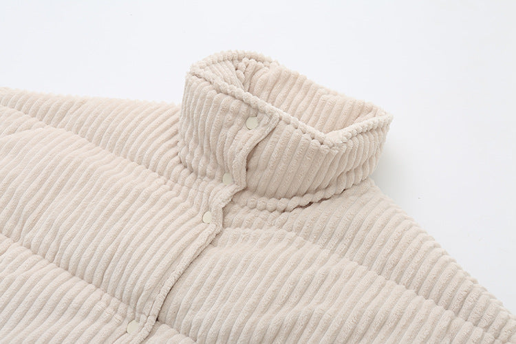 Dames Pufferjas Corduroy Warm en Stijlvol