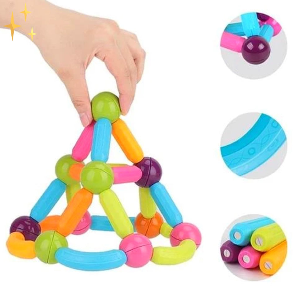 Magnetische Bouwblokken 64 Stuks Speelgoed voor Kinderen