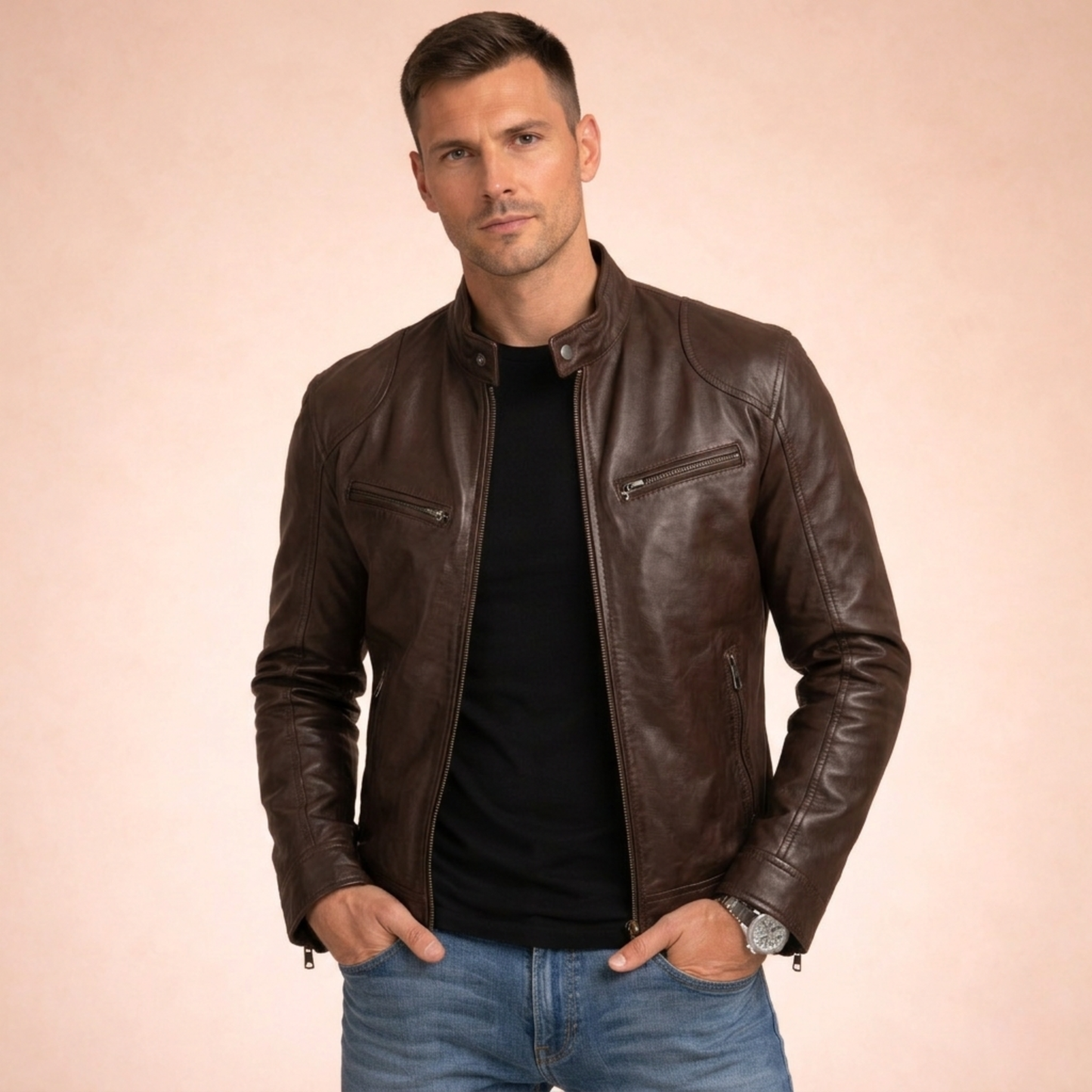 Adam | Tijdloos en elegant leren jack