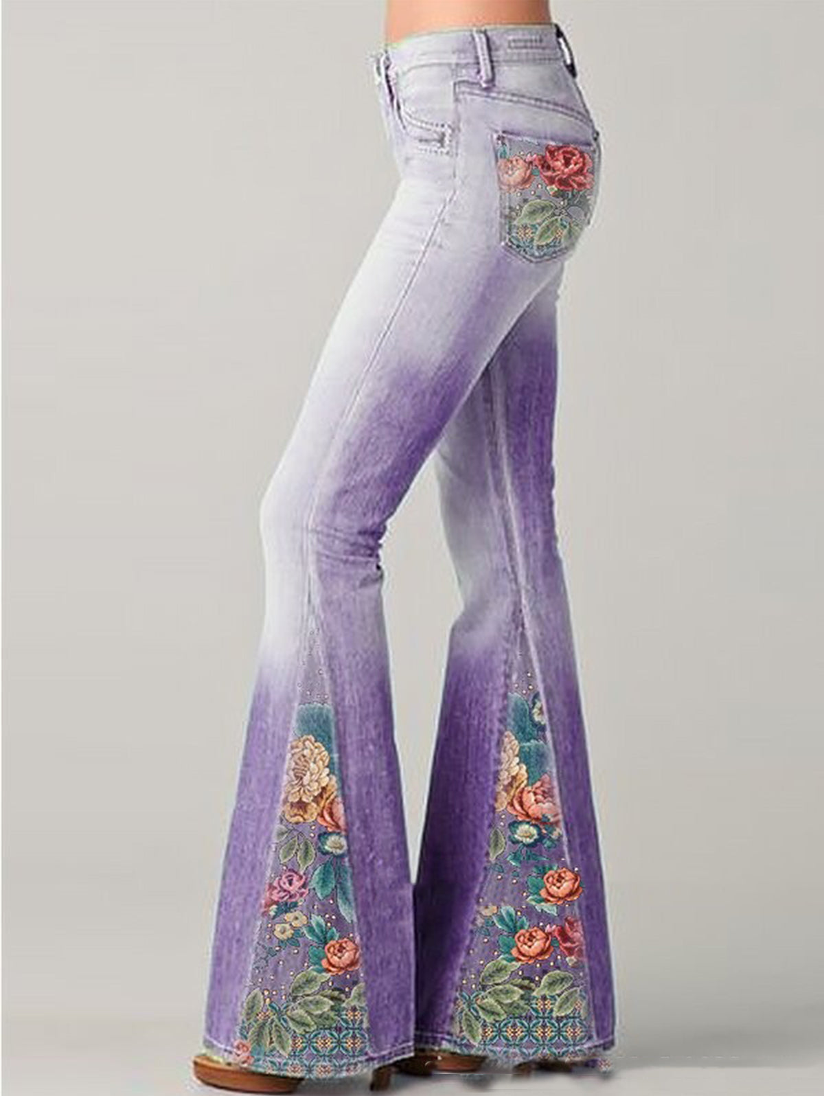 Dames Jeans Flared Zomerse Stijl