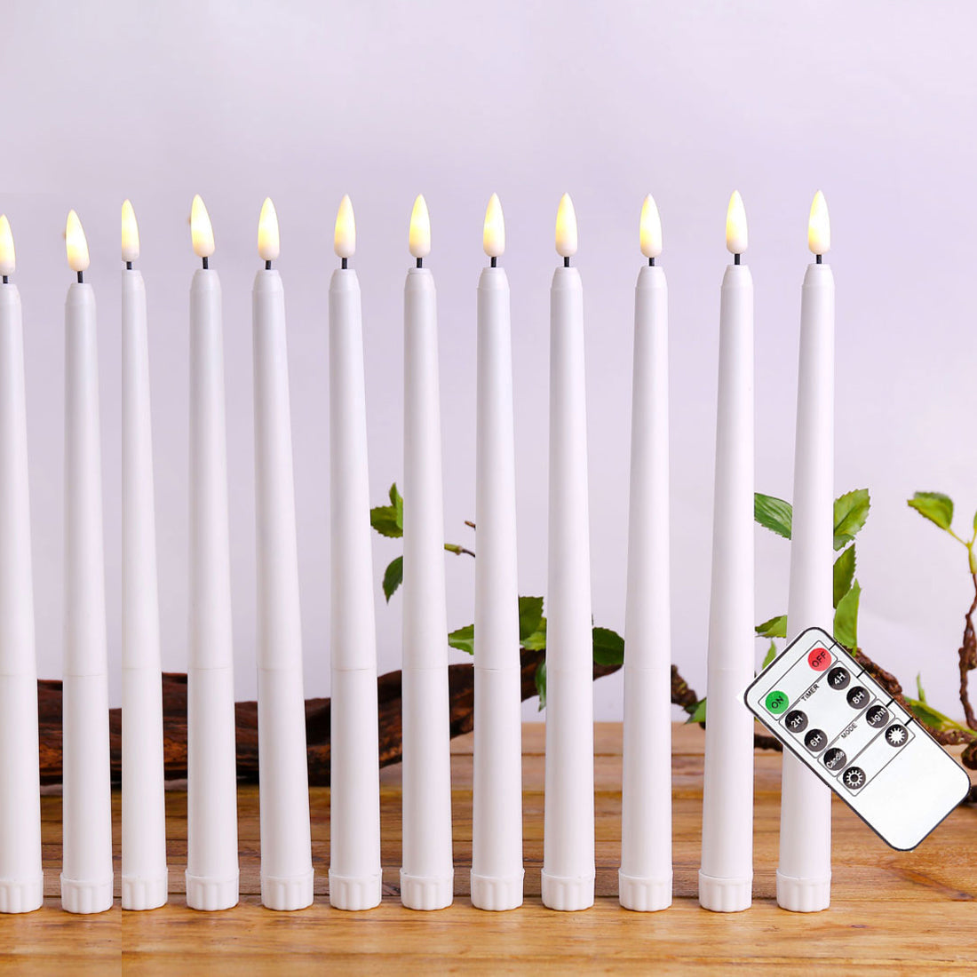 Staande LED Kaars Lamp Dimbaar Warm Wit Licht