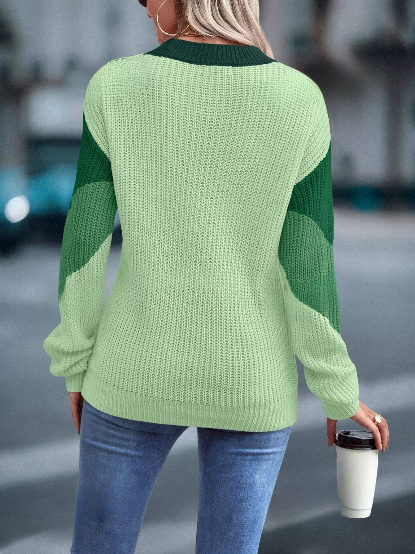 Kleurrijke Crewneck Trui voor Vrouw