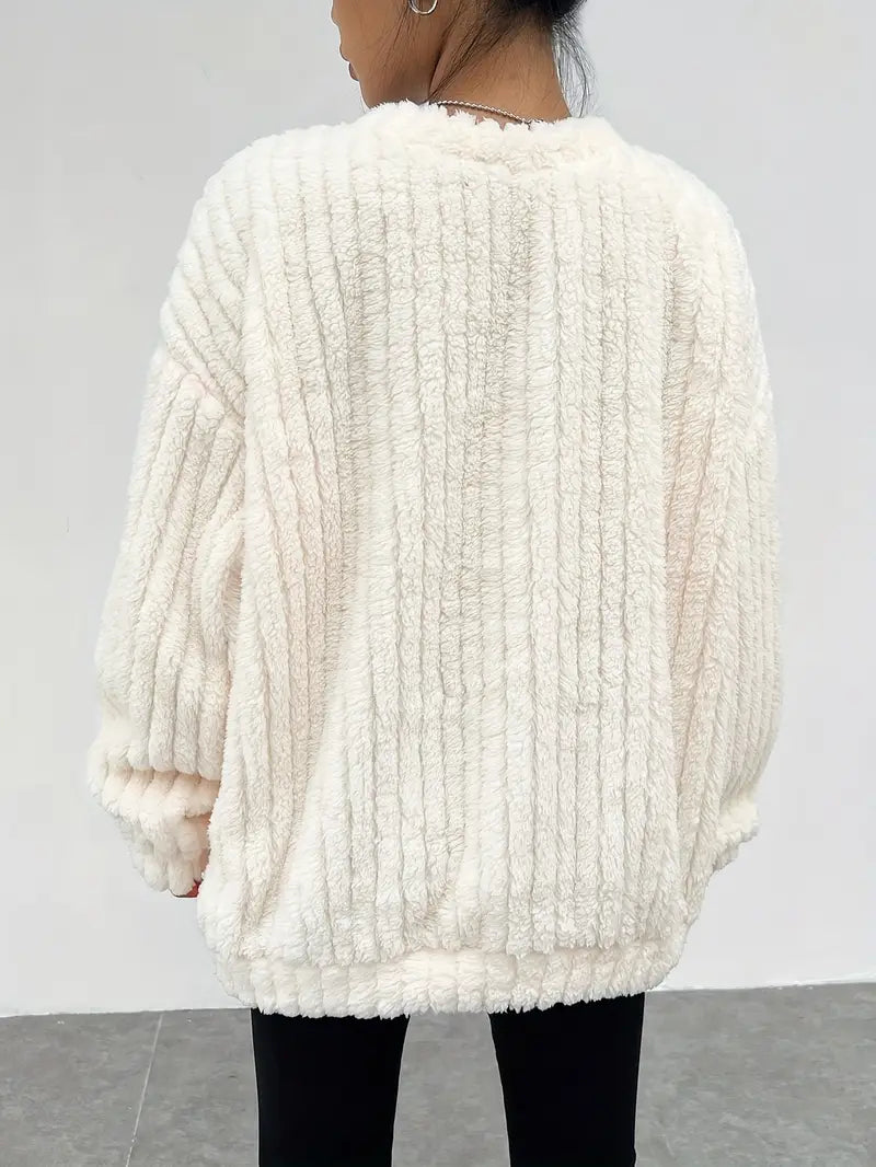 Oversized Trui Zachte Ronde Hals Comfortabel Damestrui