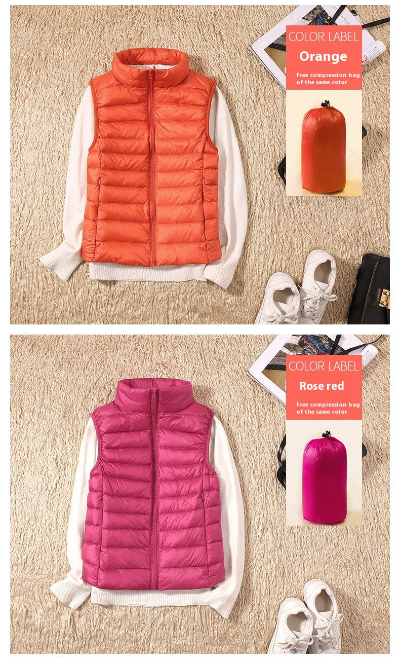 Dames Bodywarmer Lichtgewicht Gewatteerd Warme Vest