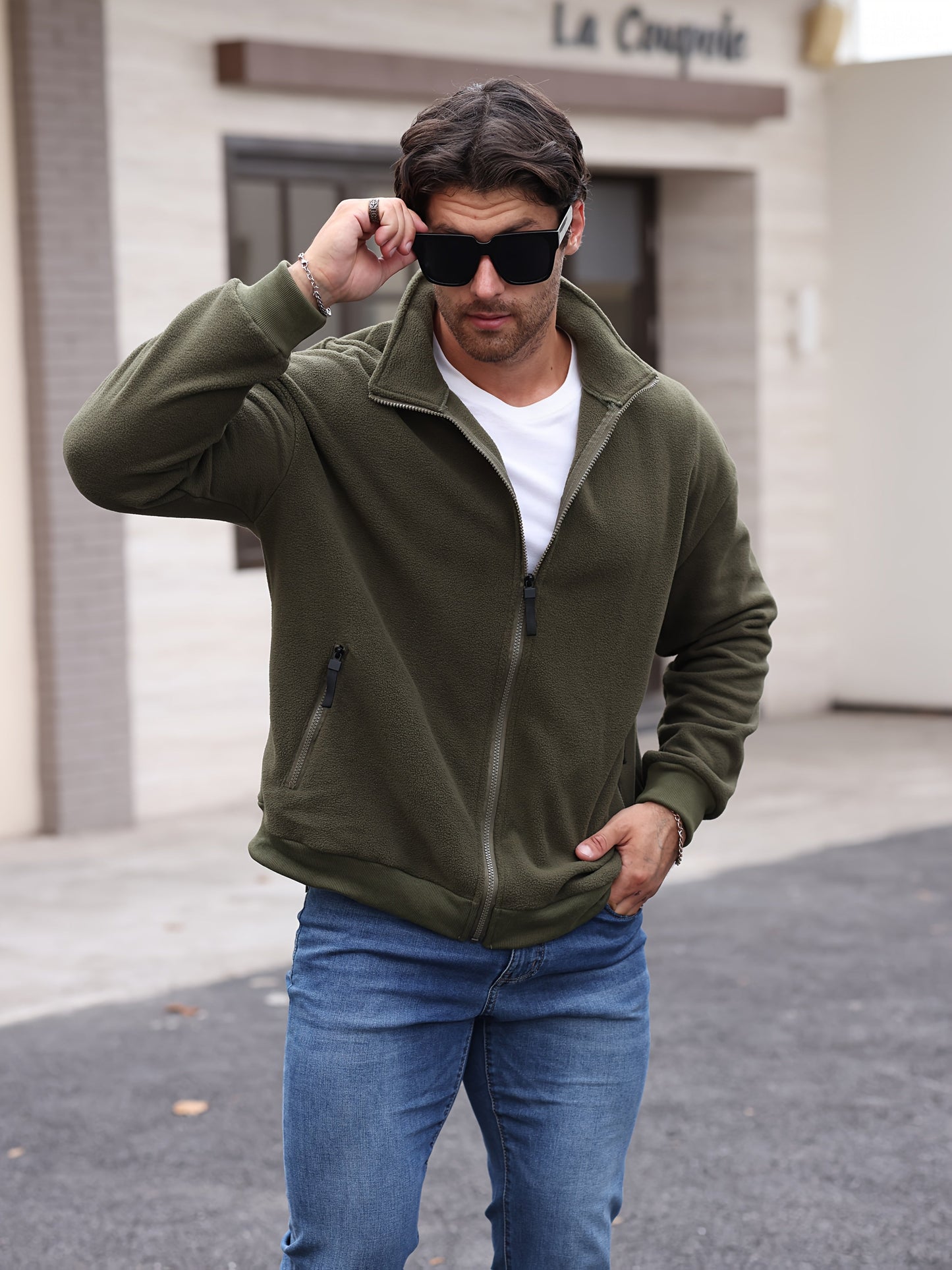 Sergio | Giacca in pile softshell stretch