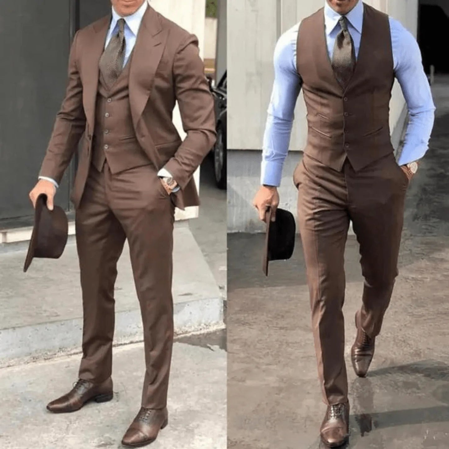 Herenpak 3-delig Klassieke Stijl Italiaanse Design - Mode Vibes