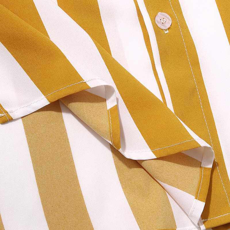 Heren Zomer Set Strepen Shirt en Broek