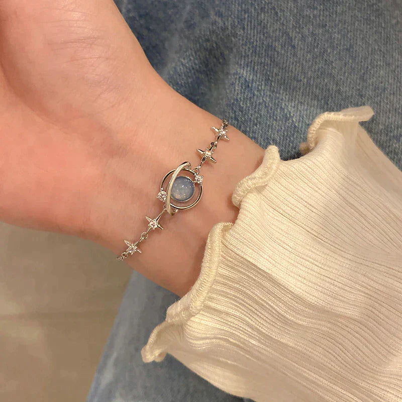 Kosmische Armband met Sterren en Maan Motief