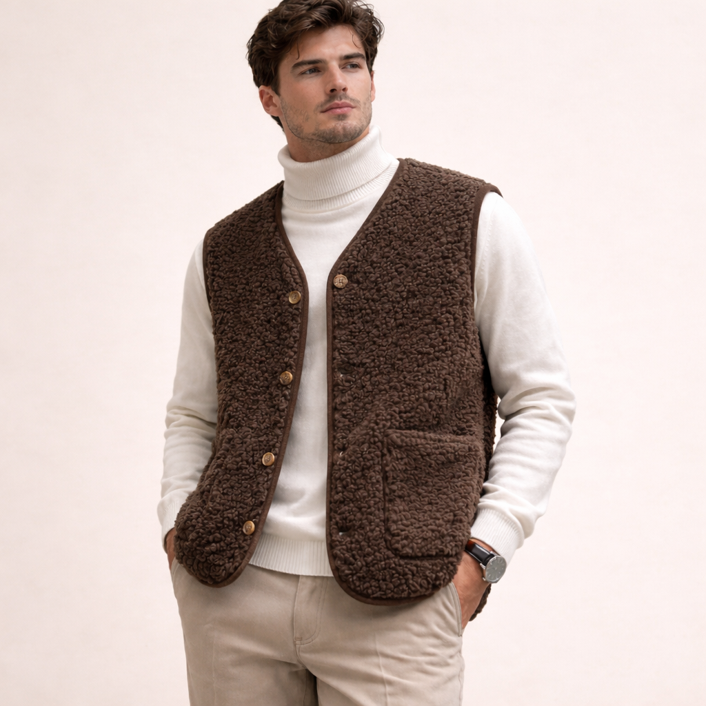 Federico | Gilet in lana d’agnello elegante e confortevole