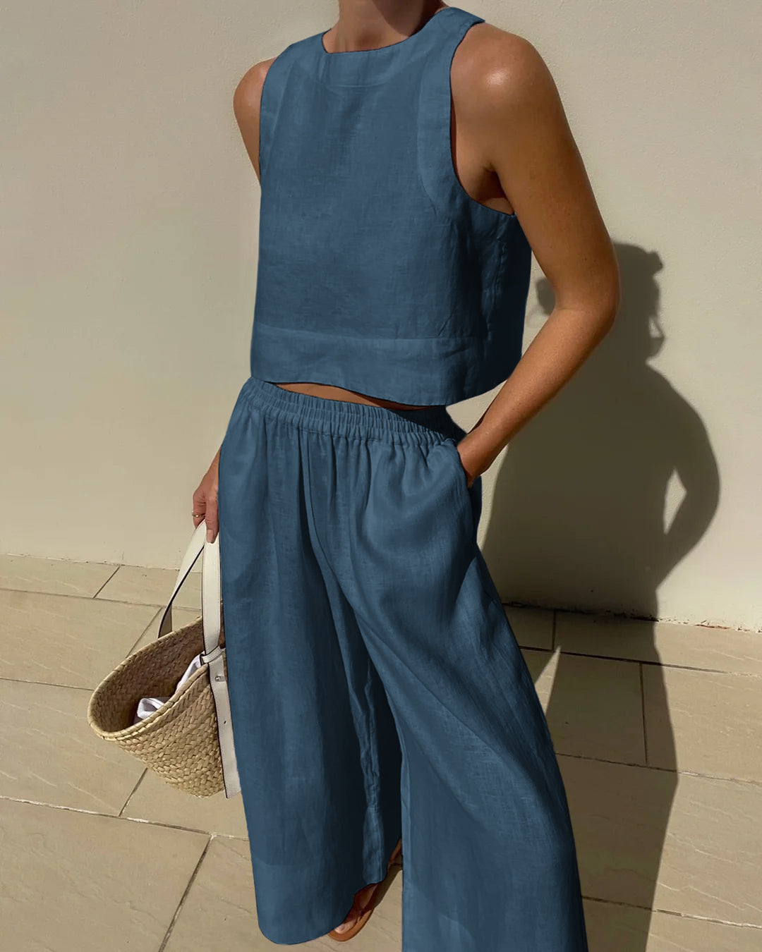 Mouwloze Zomerset Top en Shorts voor Vrouw