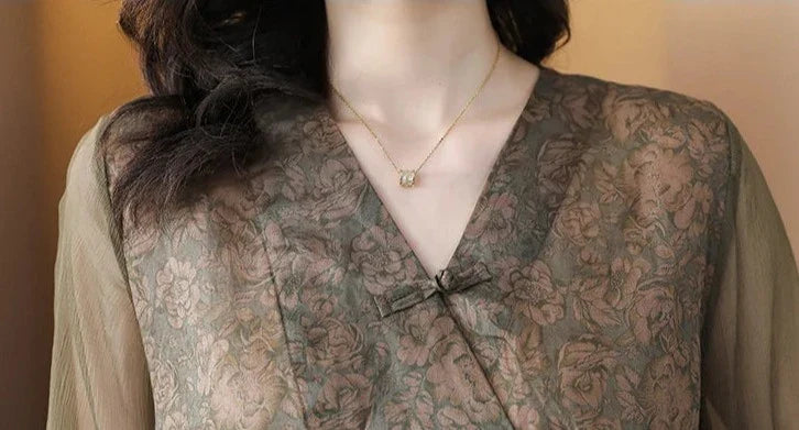 Zonnestralen Mode Vintage Lange Jurk Set voor Zomer