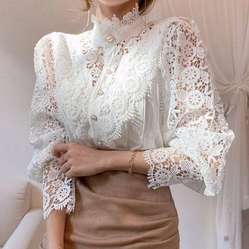 New Vintage Kantblouse van Elegantique