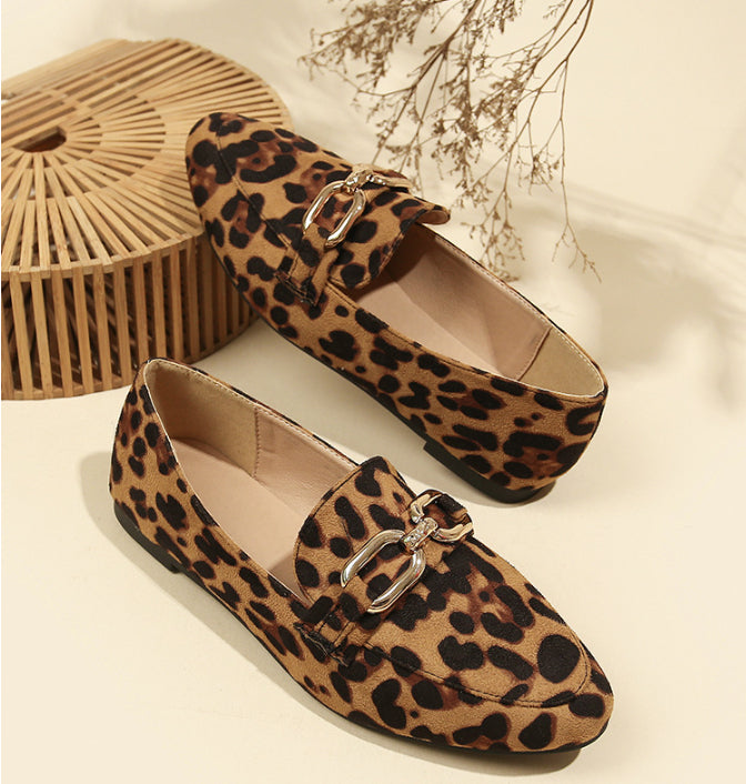 Dames Loafers Panterprint Chic Comfortabel