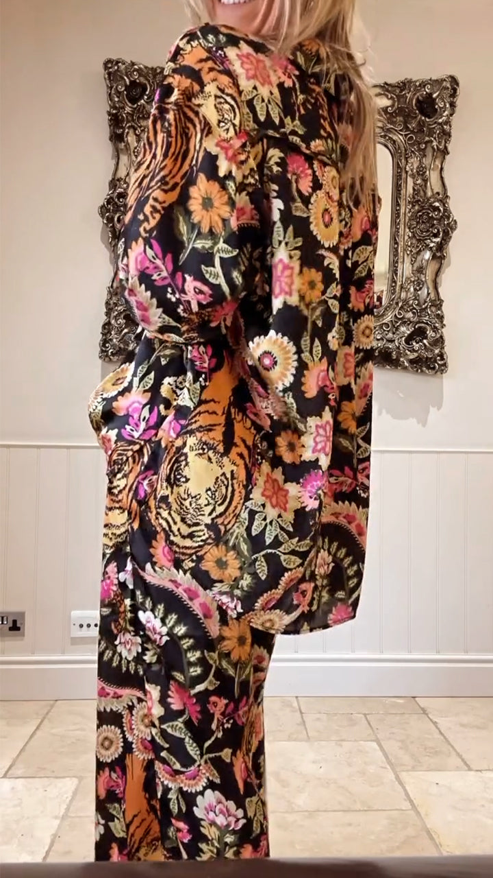 Bloemenprint Jurk Tweedelig Zomeroutfit