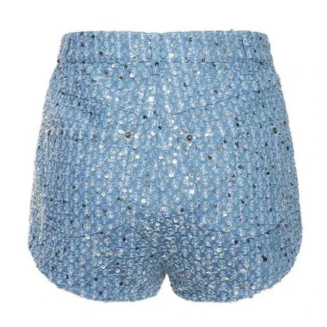 Denim Set met Glitter Pailletten voor Meisjes