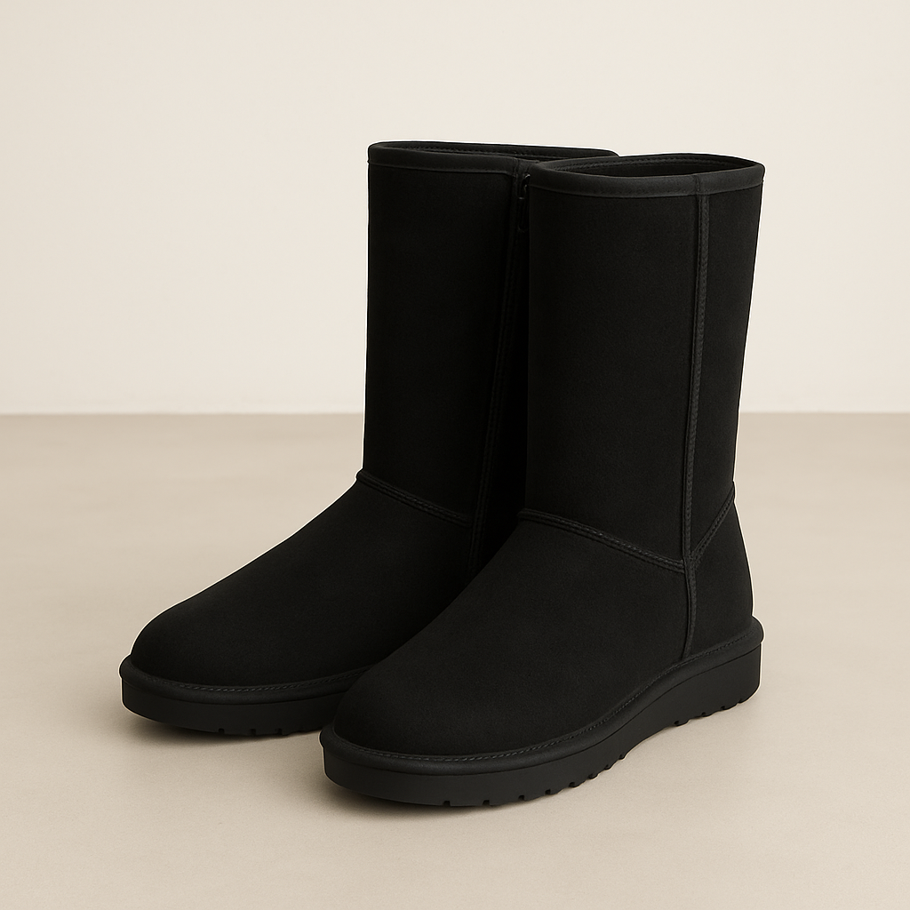 Waterdichte Sheepskin Laarzen Met Rits Comfortabel