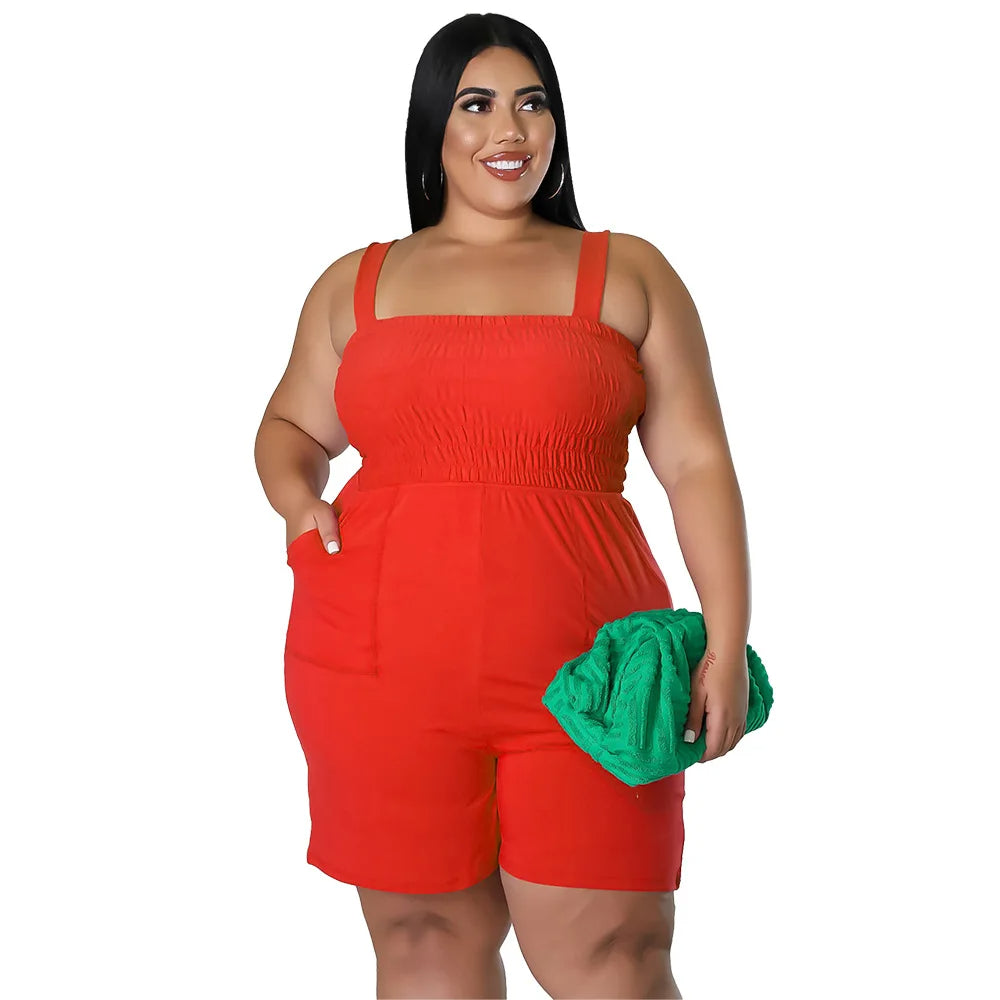 Plus Size Playsuit Casual Trendy Zomer Jurk