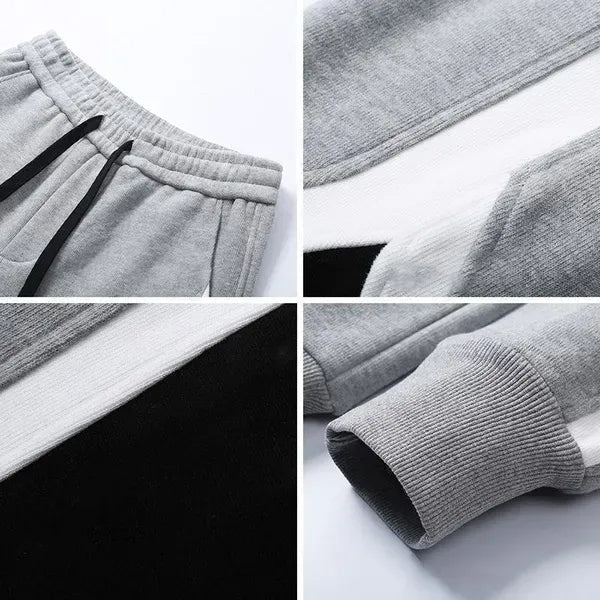 Joggingbroek Zwart Grijs Urban Sportieve Broek voor Mannen