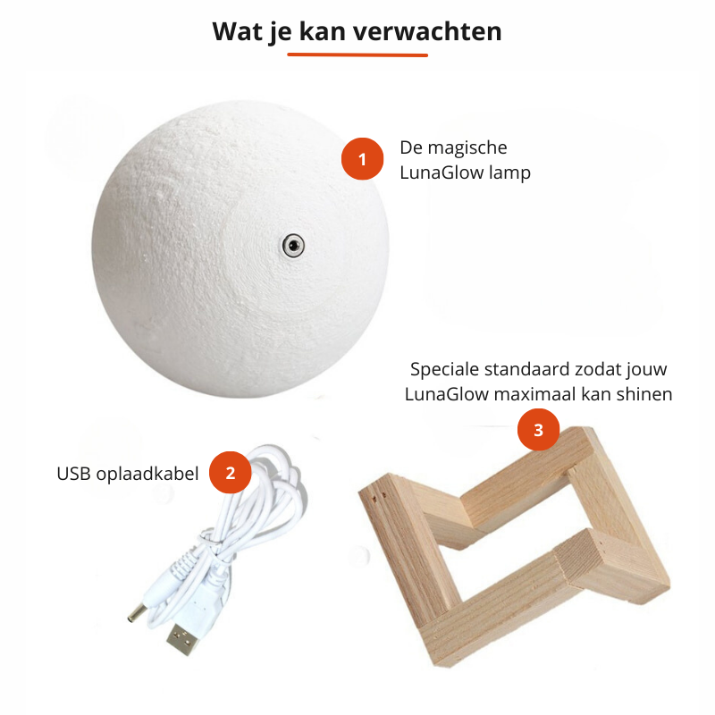 Maanlamp LunaGlow Magisch Nachtlampje