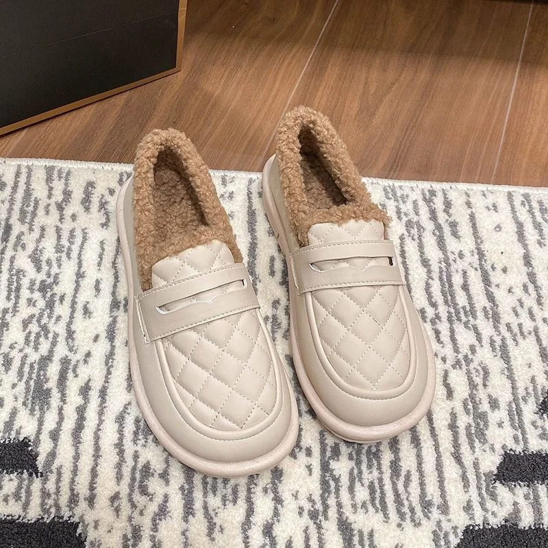 Warme Fleece Schoenen voor Binnen en Buiten
