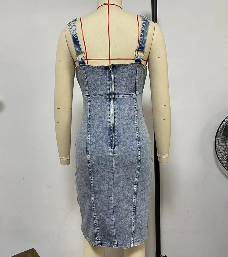 Spijkerjurk Trendy Casual Korte Jurk voor Vrouw