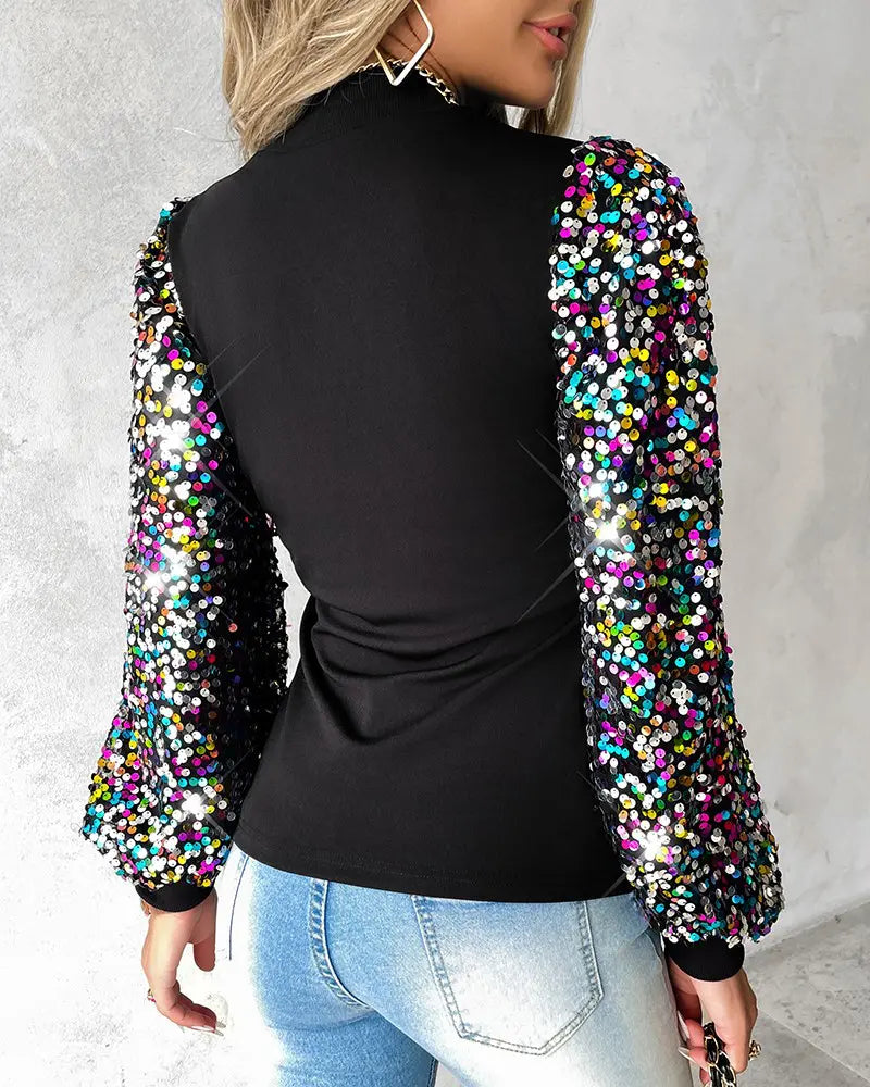 Vrouwelijke Blouse met Wijd Mouwen Lorena Stijl