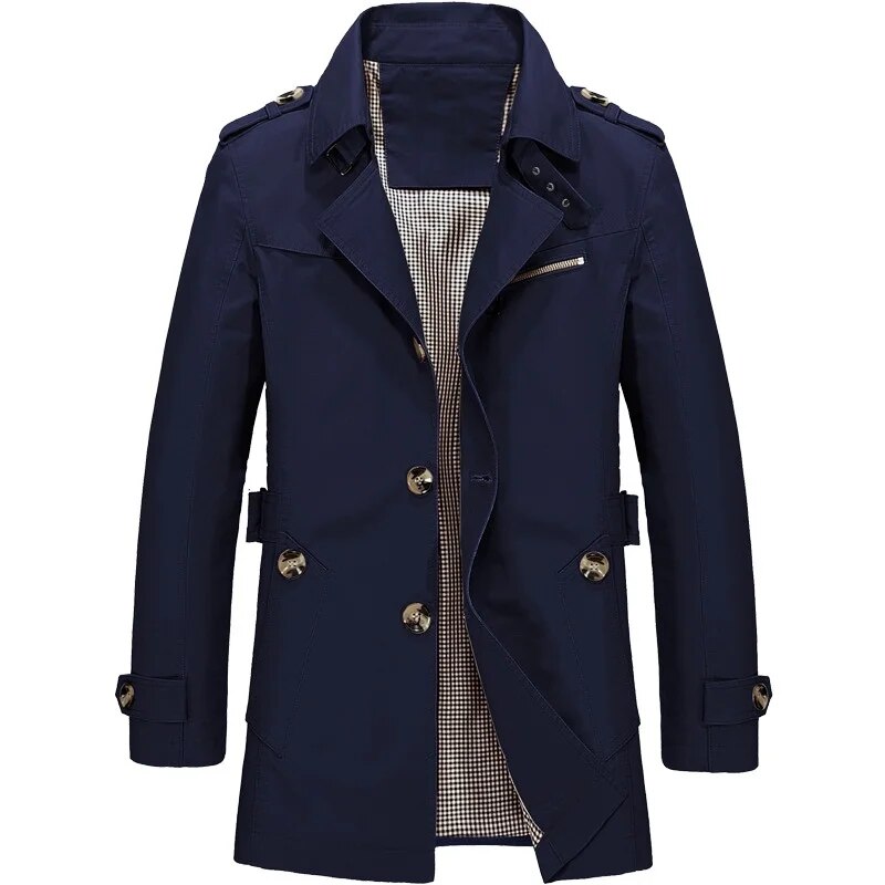 Dames Trenchcoat Lange Stijlvolle Regenjas