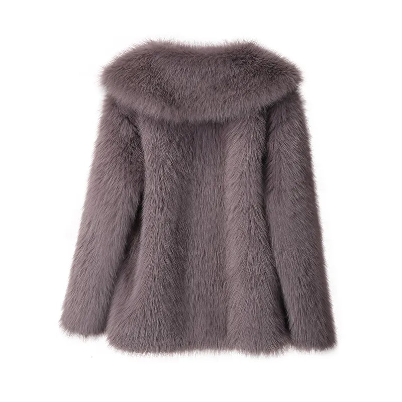 Pluizige Muts Trendy Kleuren Wild Design