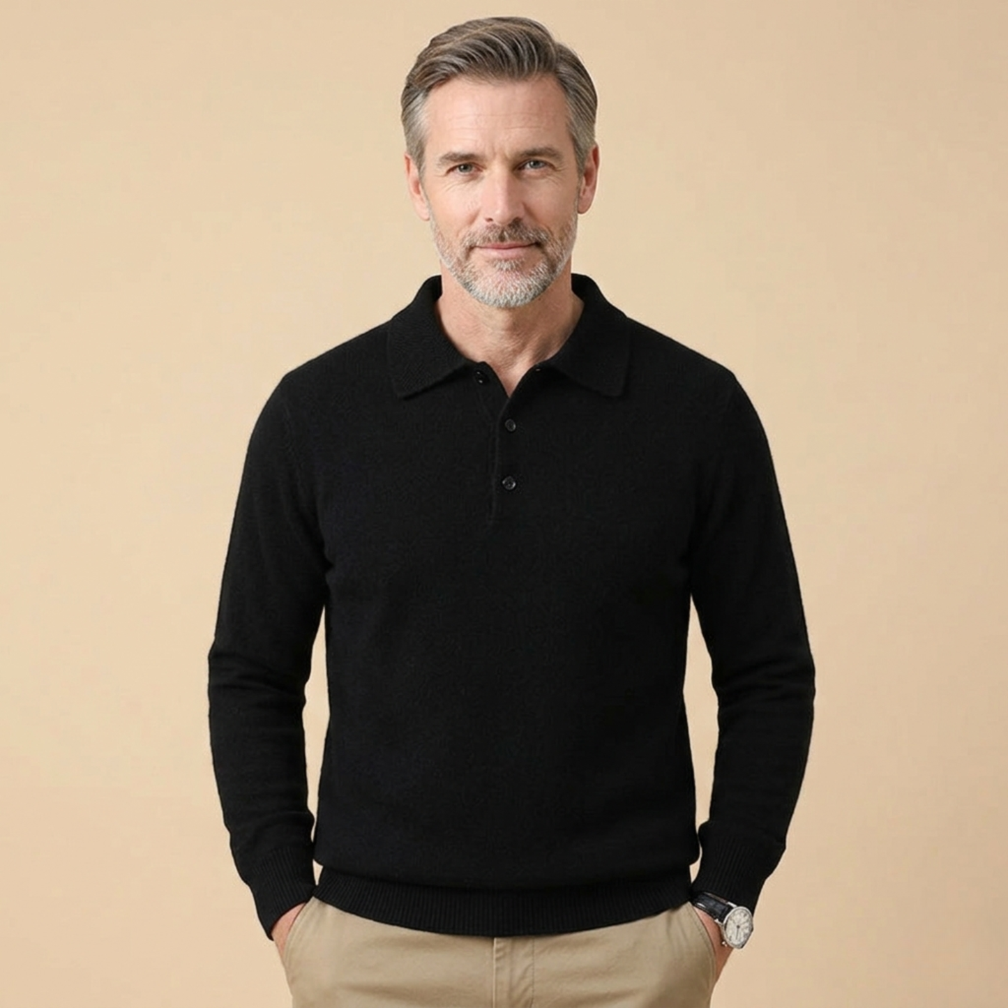Joel | stijlvol poloshirt met lange mouwen
