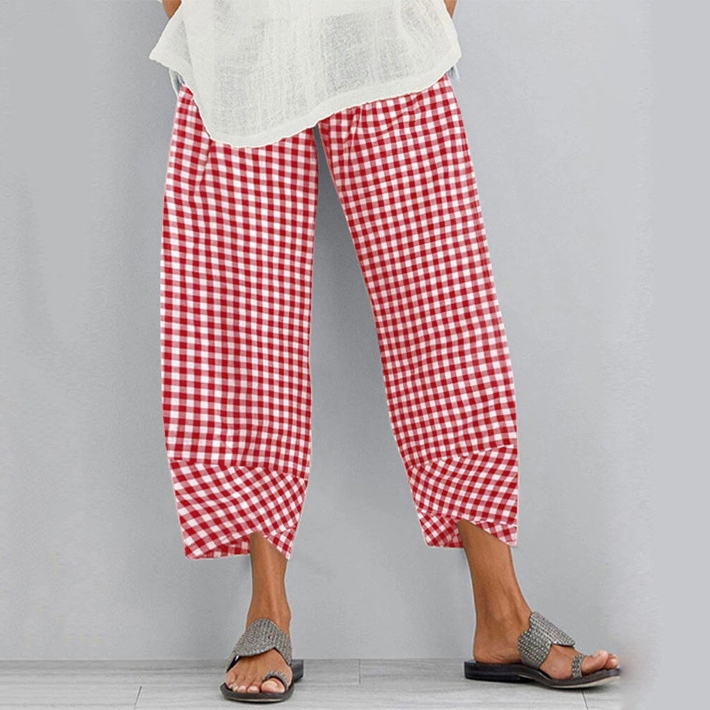 Vrouwelijke Katoenen Linnen Broek Zomer Comfortabel