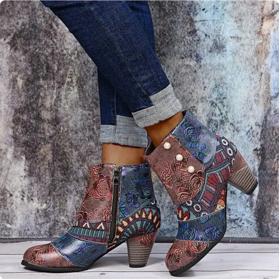 Retro Laarzen Waterdicht met Stijl voor Vrouw