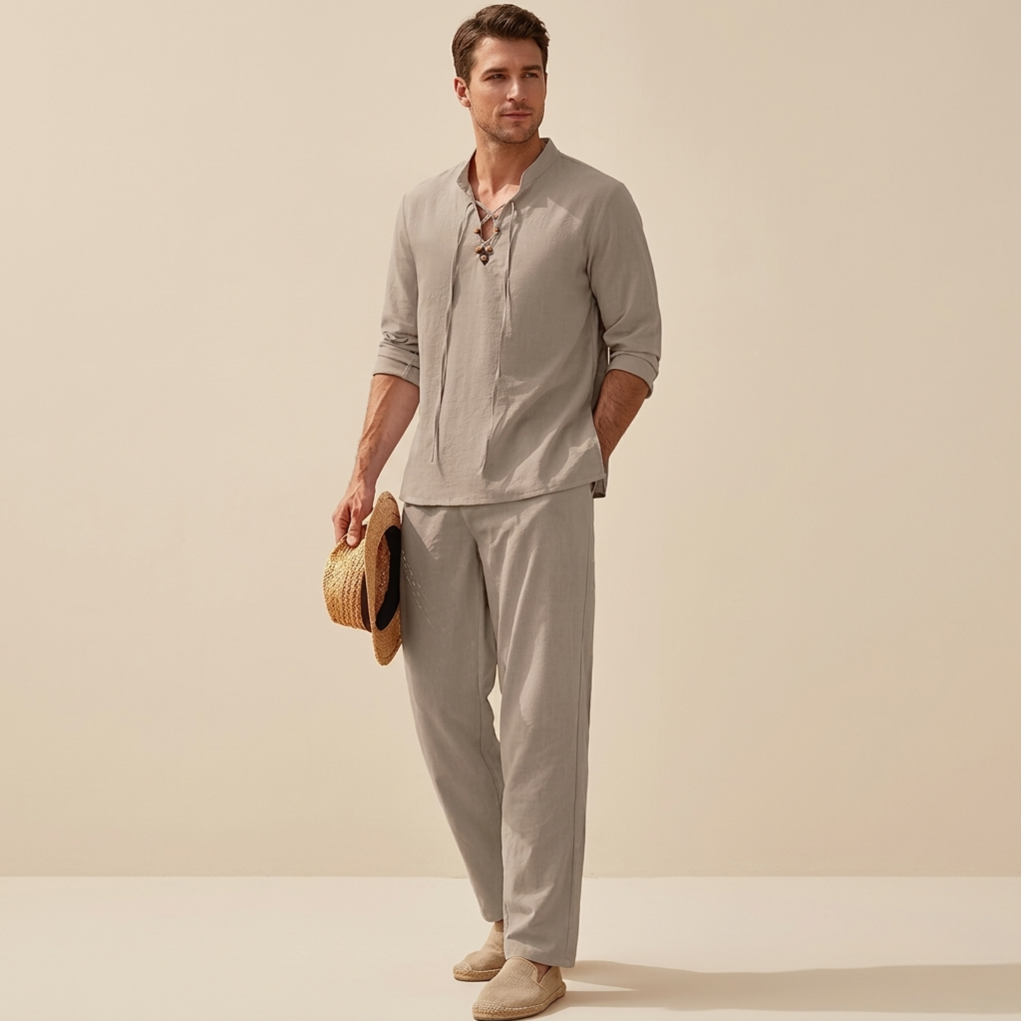 Dylan | Lichtgewicht en casual V-hals zomerset