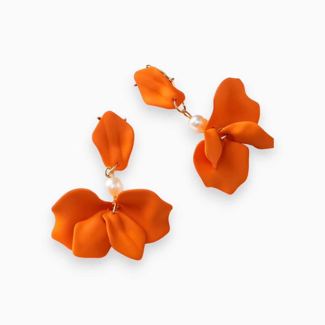 Goudkleurige Parel Oorbellen Dangle Stijl Isabella
