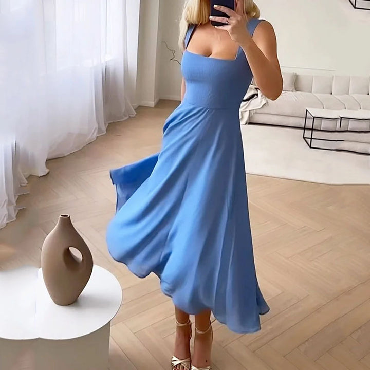 Mouwloze Jurk Zomerjurk Vrouwelijk Model
