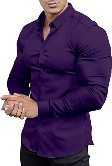 Heren Overhemd Slim Fit Kreukvrij Wit