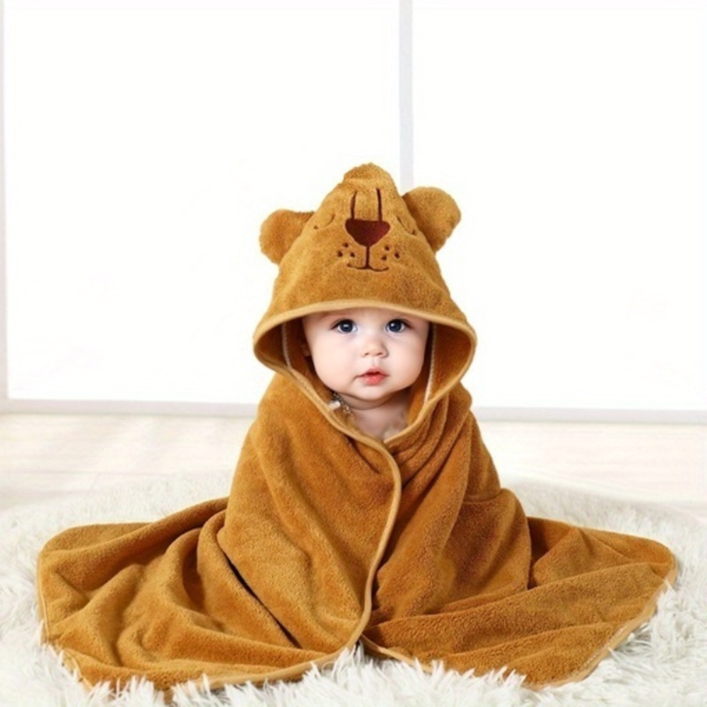 Babybadcape met Kapje Warm en Zachtaardig