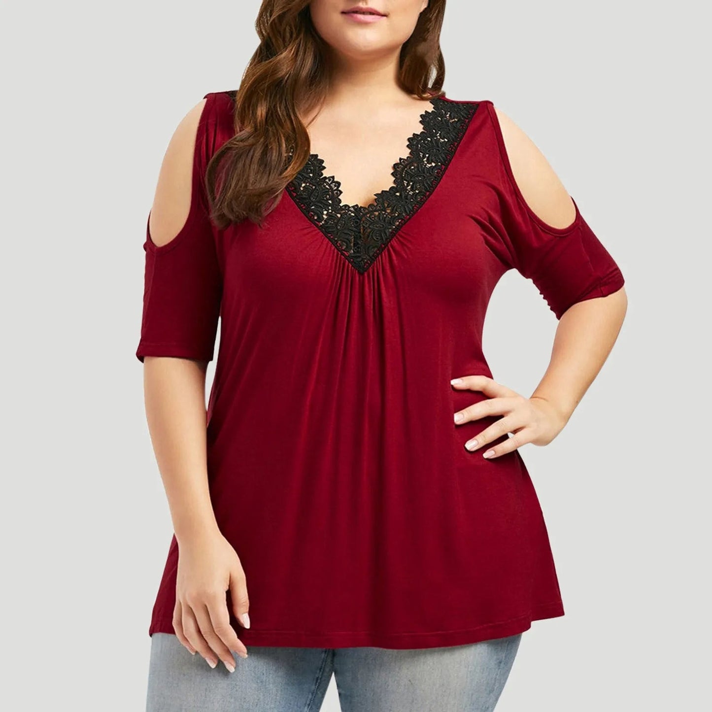 Plus-Size Blouse Stijlvol en Comfortabel voor Vrouwen