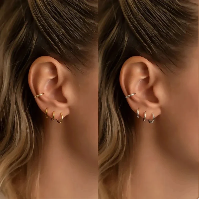 Elegante Hoepel Oorbellen Zilver Sophia