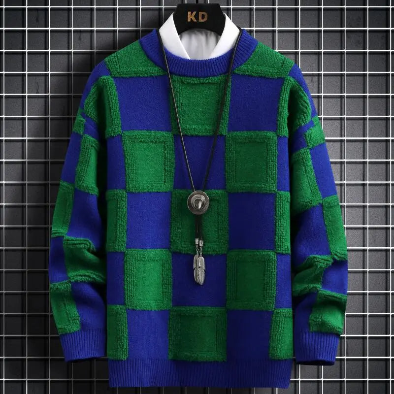 Luxe Kasjmier Trui - Zachte Warme Plaid Trui voor Heren en Dames