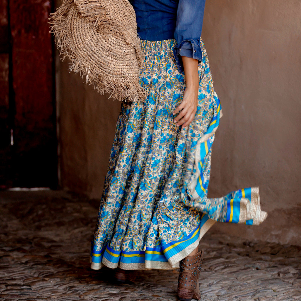 Boho Rok Lange Vrouwenrok Floral Print